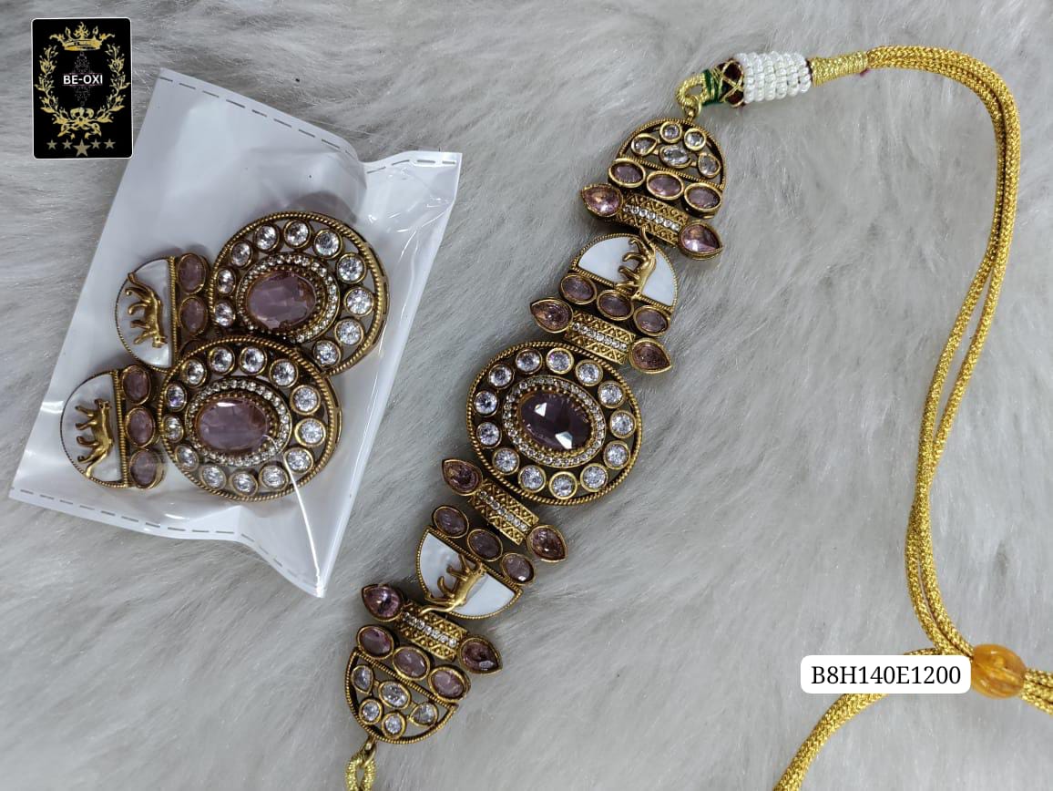 B8H140E1200 MOSSANITE SABYASACHI CHOKER