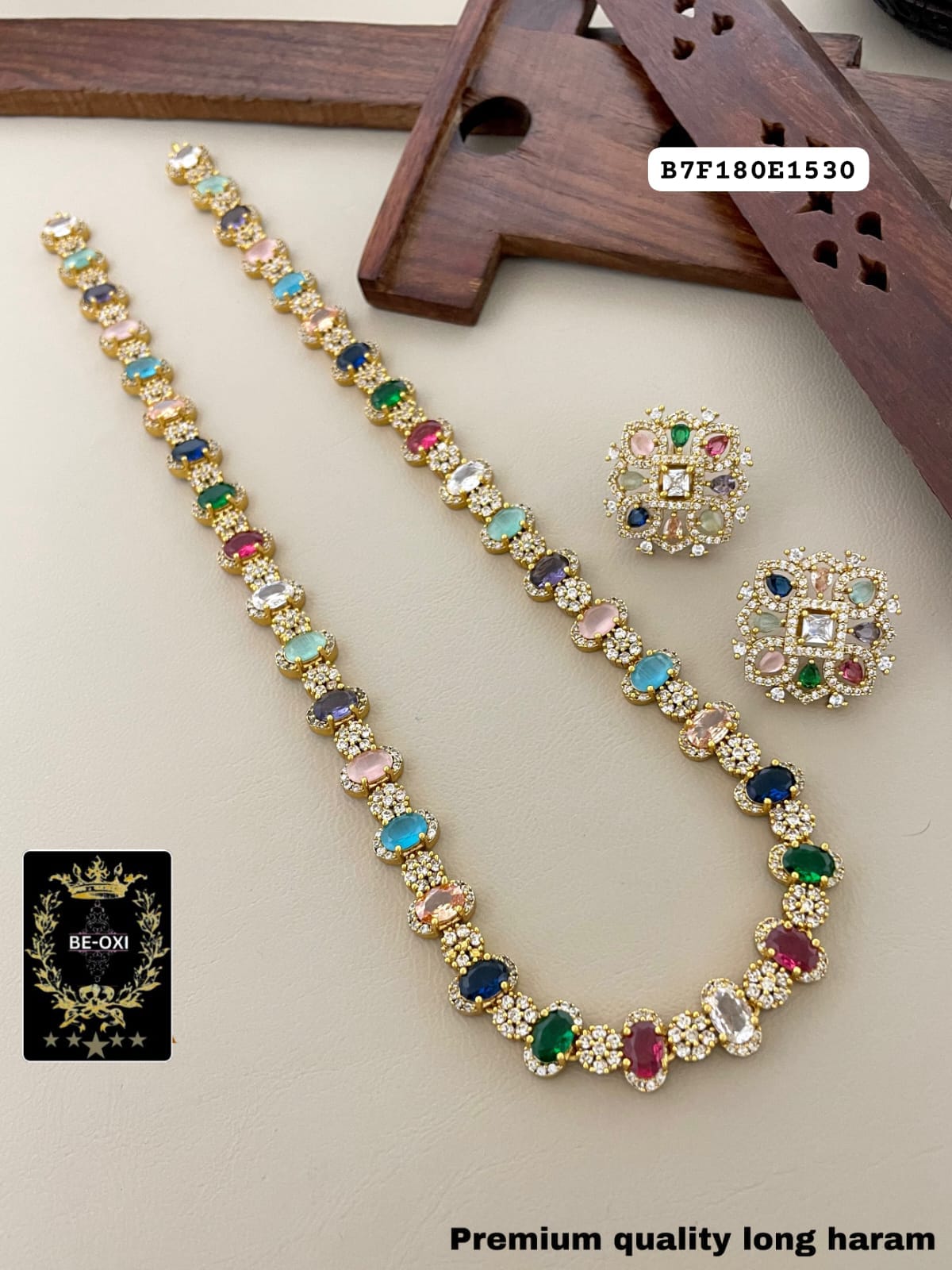 B46F180E1530 AD MULTI LONG BRASS NECKLACE