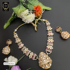B2H430E3655 Premium Mossanite Hasuli Necklace