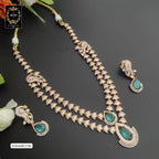 B3H440E3740 DOUBLE LAYER MOSSANITE NECKLACE