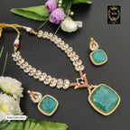 B4H358E3043 MOSSANITE DUBLET NECKLACE