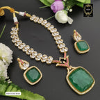 B4H358E3043 MOSSANITE DUBLET NECKLACE