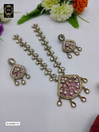 B13H86E731 POLKI MONALISA NECKLACE