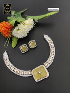 B20H160E1360  MOSSANITE HASULI NECKLACE