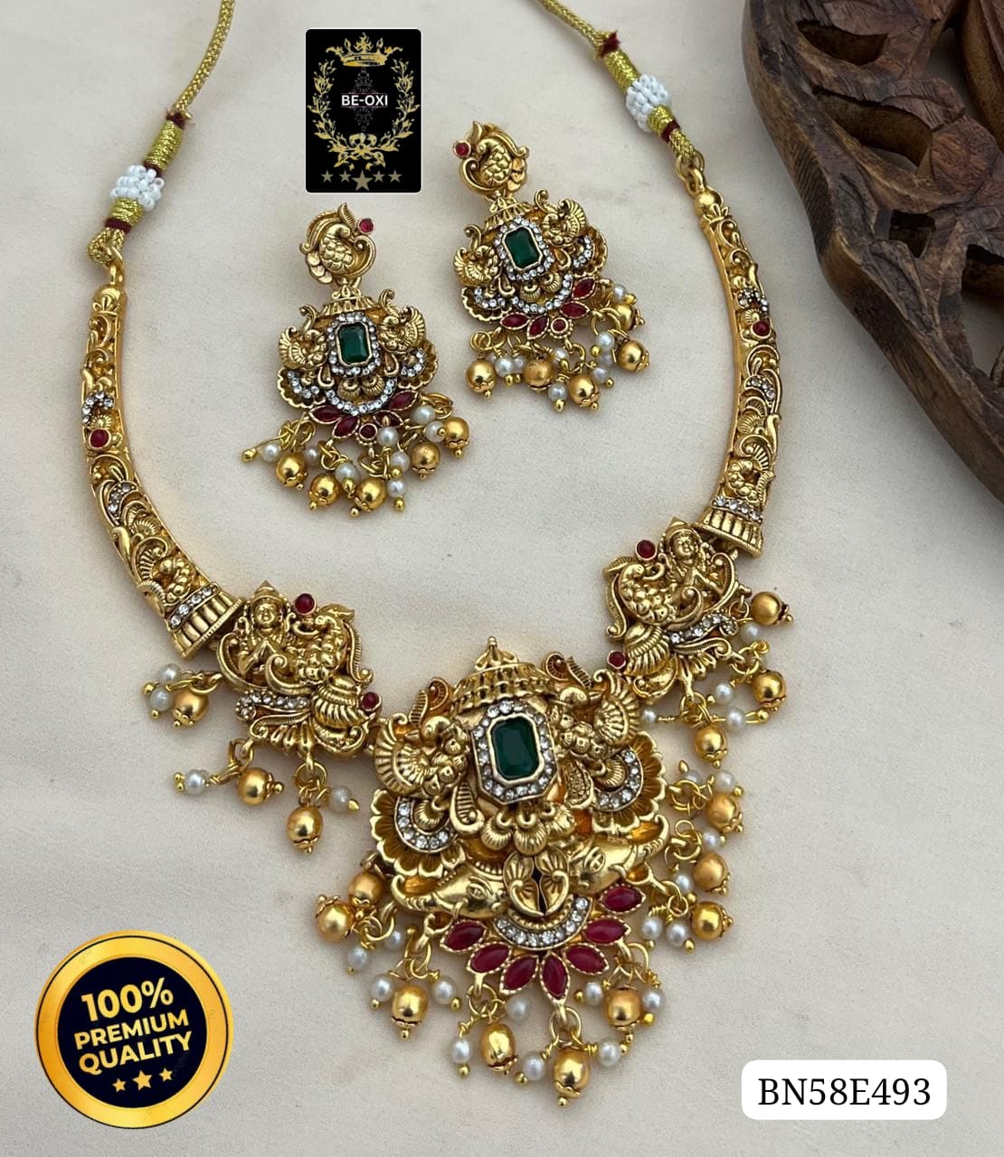 11BN58E493 SOUTH INDIAN NECKLACE