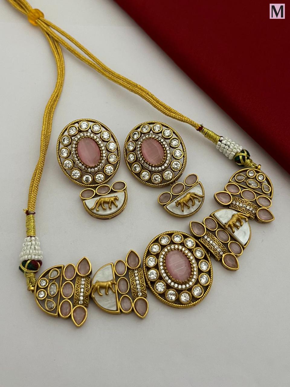 B8H140E1200 MOSSANITE SABYASACHI CHOKER