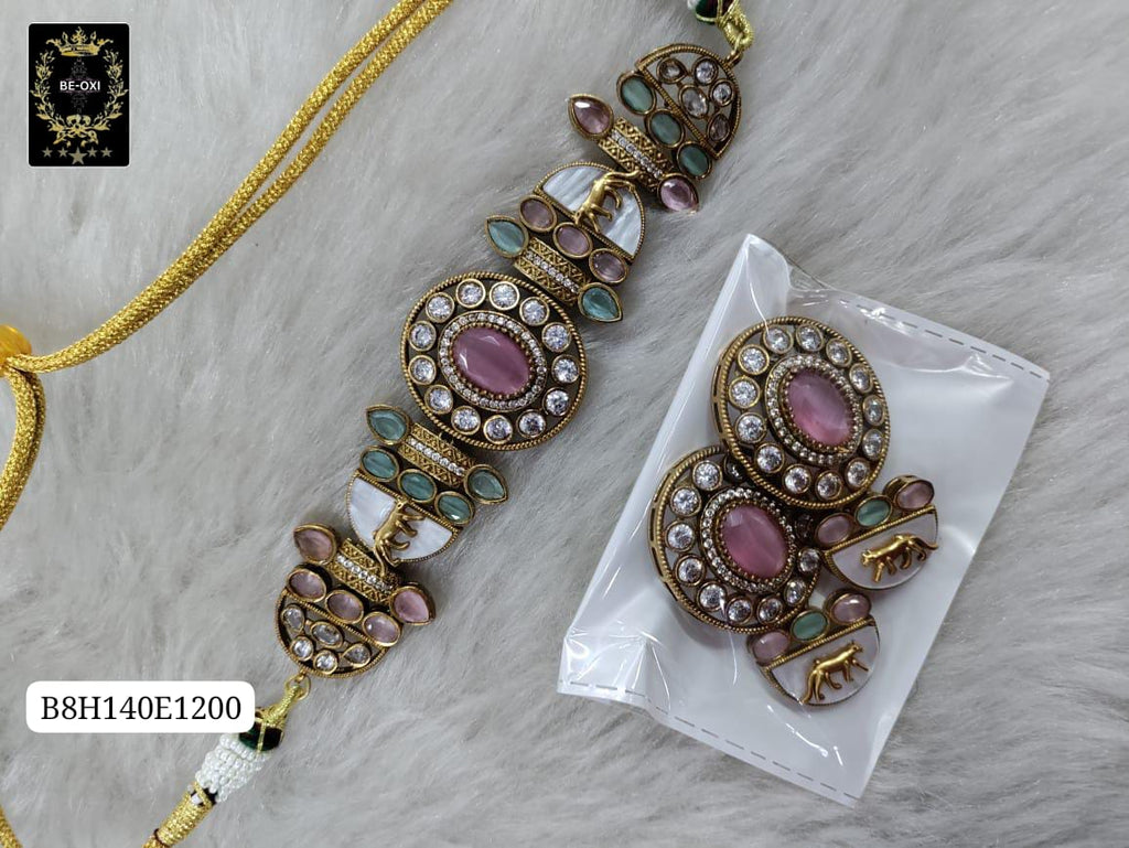 B8H140E1200 MOSSANITE SABYASACHI CHOKER