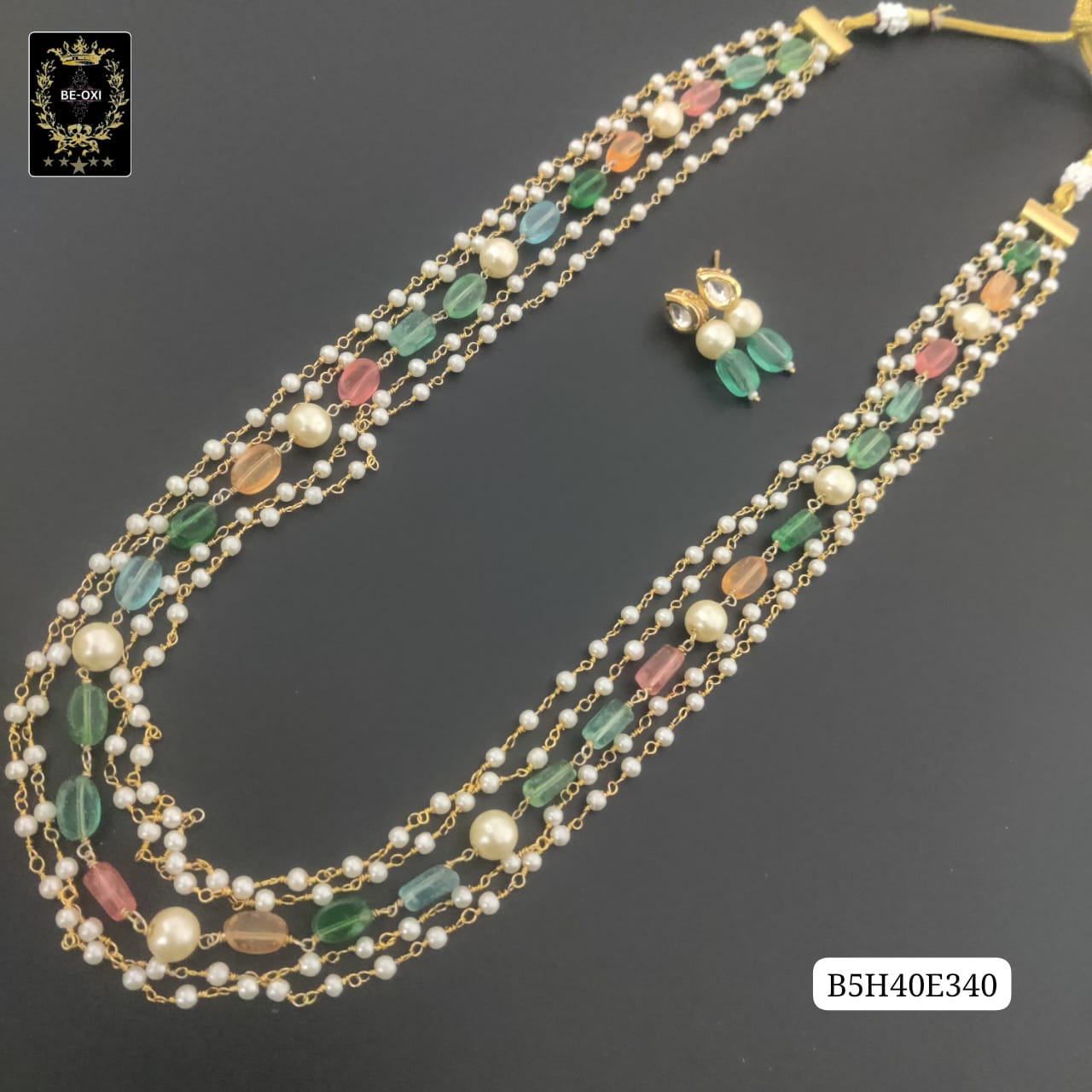 B5H40E340 MULTI BEADS LONG