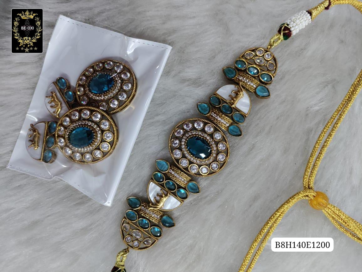 B8H140E1200 MOSSANITE SABYASACHI CHOKER