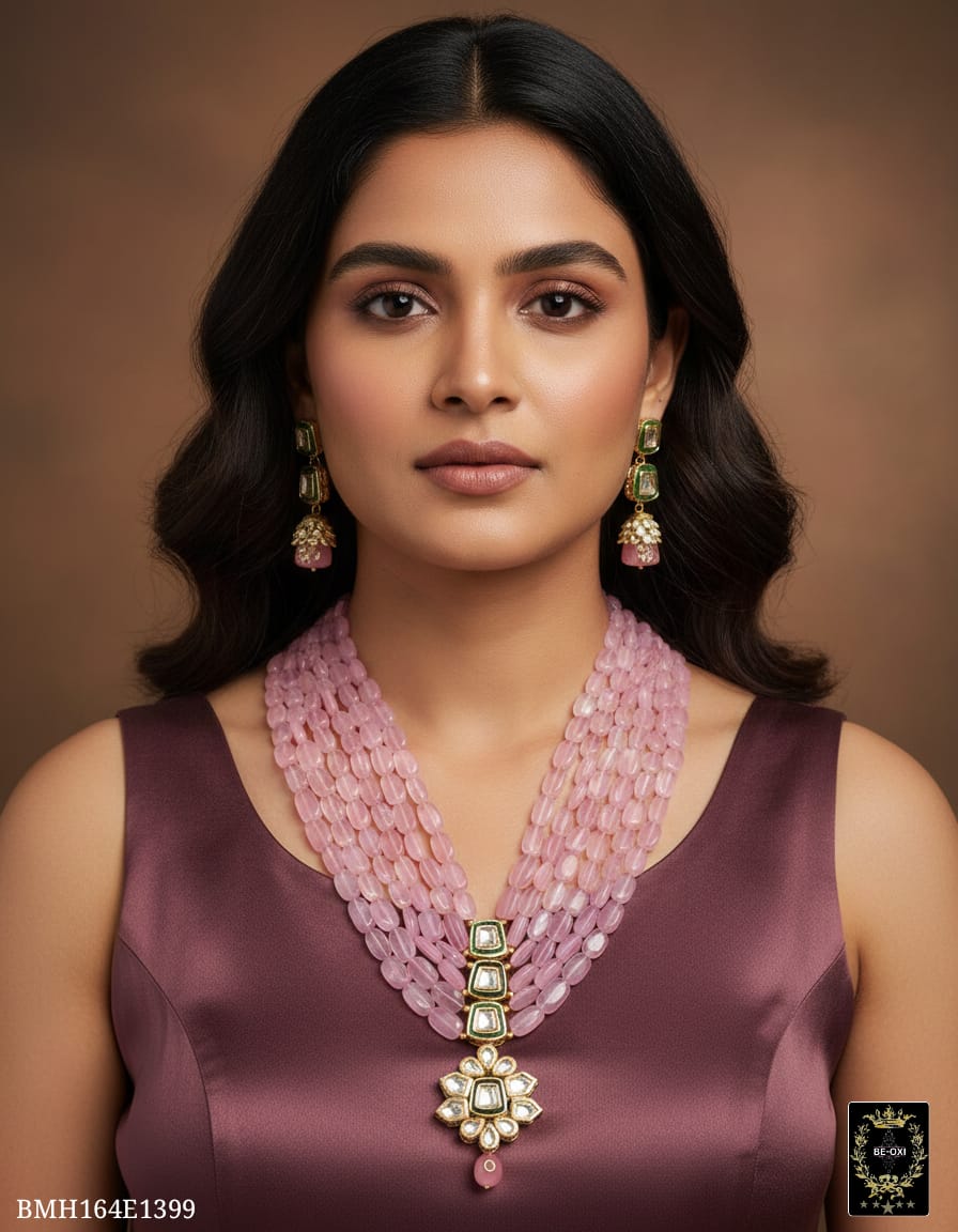 BMH164E1399 LAVENDER ORIGINAL 5 LAYER KUNDAN LONG