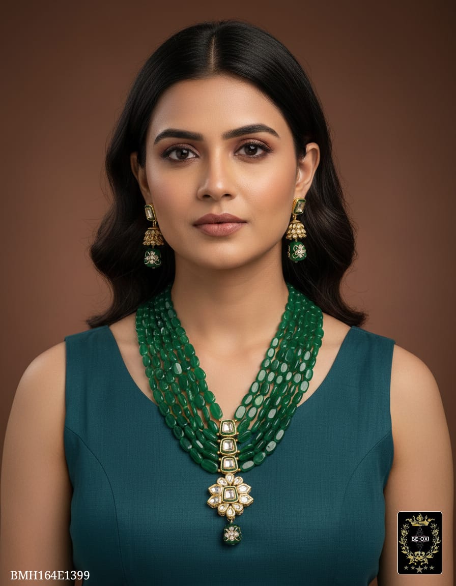 BMH164E1399 GREEN ORIGINAL 5 LAYER KUNDAN LONG