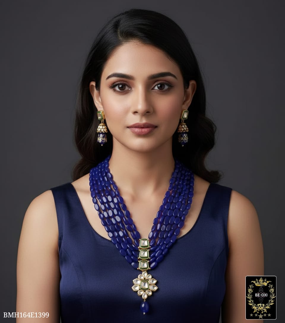 BMH164E1399 BLUE ORIGINAL 5 LAYER KUNDAN LONG