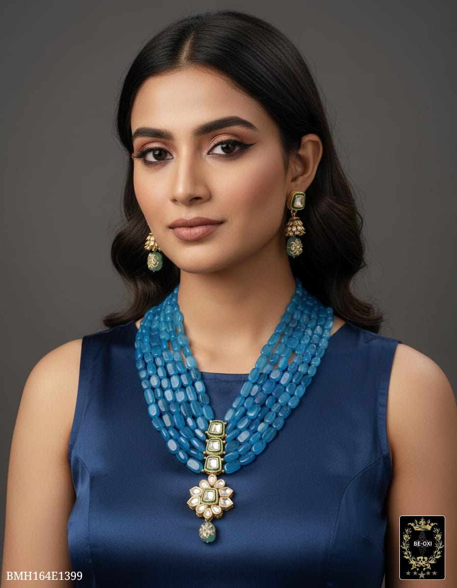 BMH164E1399 INK BLUE ORIGINAL 5 LAYER KUNDAN LONG