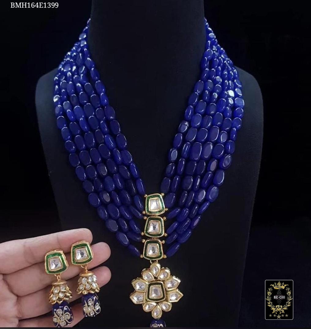 BMH164E1399 BLUE ORIGINAL 5 LAYER KUNDAN LONG