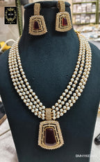 BMH116E990 MARRON HANDCRAFT PEARL MONALISA LONG