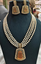BMH116E990 PEACH HANDCRAFT PEARL MONALISA LONG