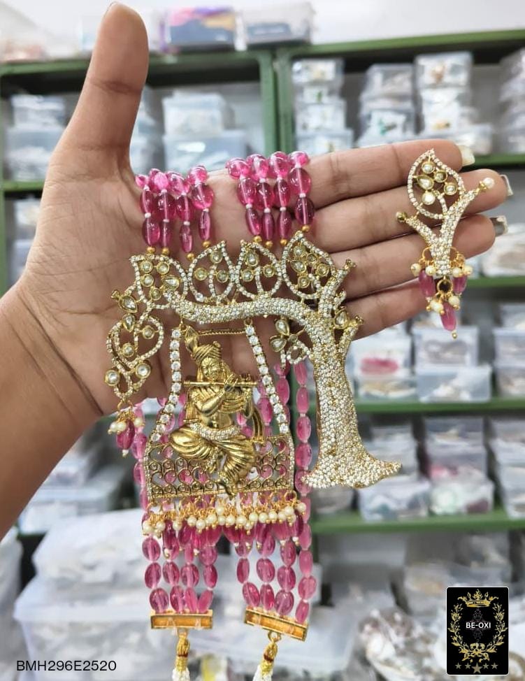 BMH296E2520 MAGENTA MOISSANITE KRISHNA LONG