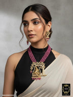 BMH296E2520 MAGENTA MOISSANITE KRISHNA LONG