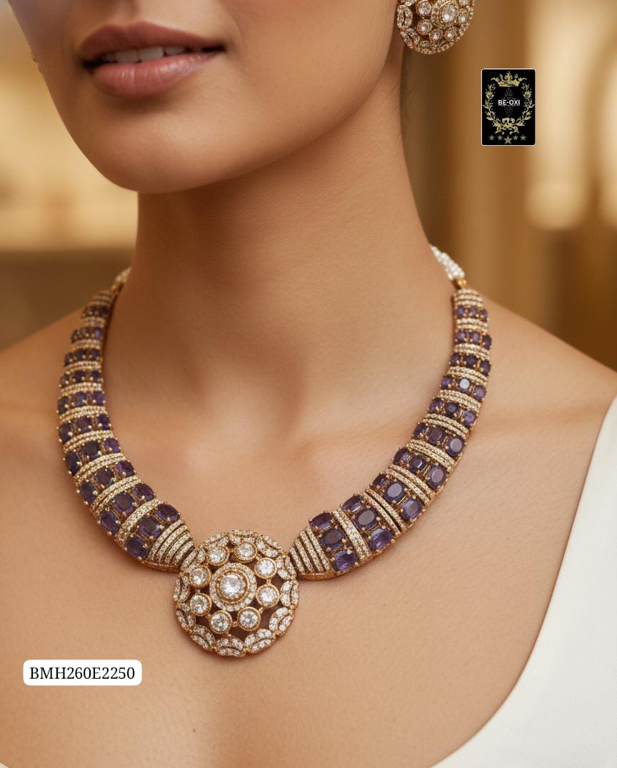 BMH260E2250 PURPLE HASULI AD NECKLACE