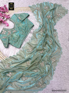 BSH240E2050 Fendy Satin Premium Designer Saree C3