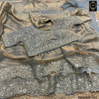 BSH180E1550 Fendy Satin Premium Designer Saree Readymade blouse  Upto 42 C5