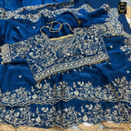 BSH180E1550 Fendy Satin Premium Designer Saree Readymade blouse  Upto 42 C15