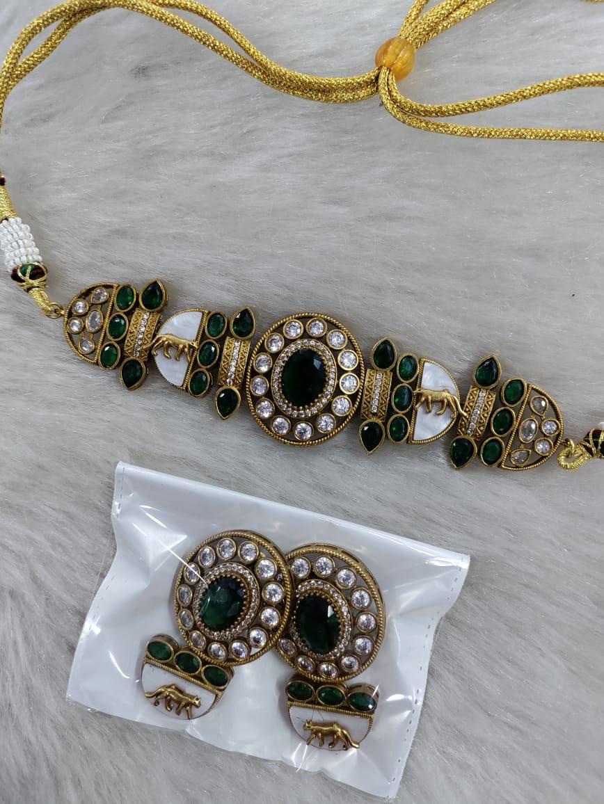 B8H140E1200 MOSSANITE SABYASACHI CHOKER