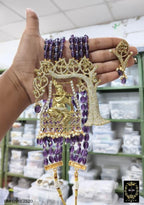 BMH296E2520 PURPLE MOISSANITE KRISHNA LONG