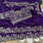 BSH180E1550 Fendy Satin Premium Designer Saree Readymade blouse  Upto 42 C16